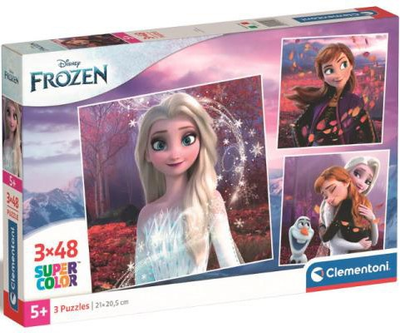 Пазли Clementoni Super Color Frozen 3 х 48 елементів (8005125252978)