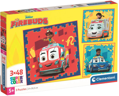 Puzzle Clementoni Super Firebuds 3 po 48 elementów (8005125253111)