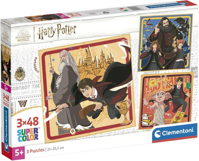 Puzzle Clementoni Super Kolor Harry Potter 3 po 48 elementów (8005125253128)