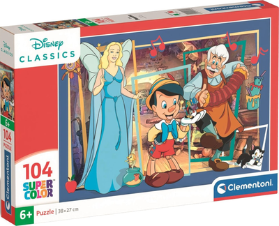 Puzzle Clementoni Super Kolor Pinocchio 104 elementy (8005125257560)