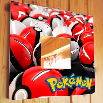 Зеркало "Покемоны. Pokemon" украшение для фанатов аниме, манга, в спальню, игровую комнату