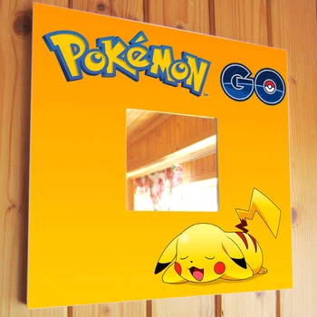 Декоративное зеркало "Аниме Покемон. Pokemon" необычное украшение интерьера для фанатов, подарок в спальню