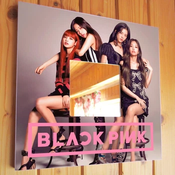 Зеркало "Группа Blackpink" подарок для фанатов корейской K-pop, поп музыки, украшение спальни, кафе, бара, студии, караоке