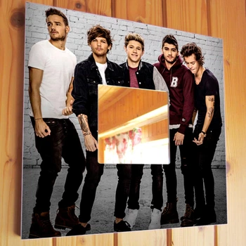 Декоративное зеркало "Группа One Direction" подарок для фанатов поп-музыки, музыкантов, декор в бар, клуб