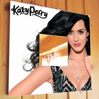 Декоративное зеркало "Кэти Перри. Katy Perry" подарок для фанатов поп музыки, музыкантов, декор в бар, клуб, кафе