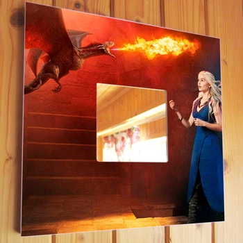 Декоративное зеркало "Игра престолов. Game of Thrones" крутой подарок фанатам тв сериала, украшение дома