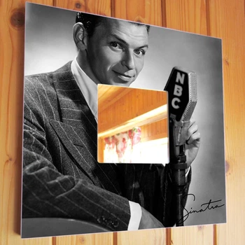 Декоративное зеркало "Фрэнк Синатра. Frank Sinatra" для фанатов, ретро музыка, украшение бар, клуб, подарок