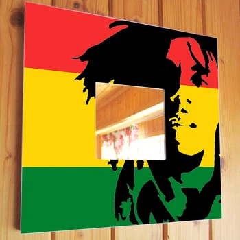 Декоративне дзеркало «Боб Марлі. Bob Marley» для фанатів, музикантів, любителів реггі музики, прикраса бару, клубу