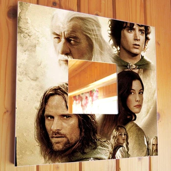Декоративное зеркало "Фильм Властелин колец. The Lord of the Rings" подарок любителям кино, украшение спальни, кинотеатр