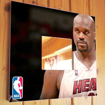 Зеркало "Шакил О’Нил. Shaquille O'Neal. Баскетбол" подарок для баскетболистов и фанатов, украшение спальни, спорт клуба