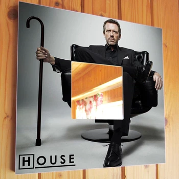 Декоративное зеркало "Доктор Хаус. House, M.D." украшение интерьера, подарок фанатам тв-сериала в спальню, кафе, бар