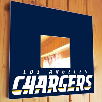 Зеркало "Los Angeles Chargers" американский футбол NFL команды, для фанатов НФЛ, подарок для спальни, спорт клуба, бара