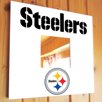 Зеркало "Pittsburgh Steelers" американский футбол NFL команды, для фанатов НФЛ, подарок для спальни, спорт клуба, бара