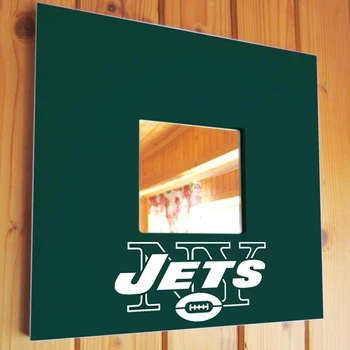 Зеркало "New York Jets" американский футбол NFL команды, для фанатов НФЛ, подарок для спальни, спорт клуба, бара