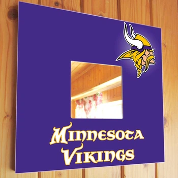 Зеркало "Minnesota Vikings" американский футбол NFL команды, для фанатов НФЛ, подарок для спальни, спорт клуба, бара