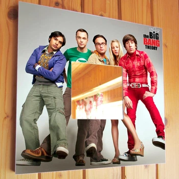 Зеркало "Сериал Теория Большого взрыва. The Big Bang Theory" для фанатов тв, декор для комнаты, спальни, кафе