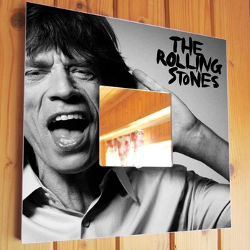 Зеркало "Группа The Rolling Stones. Мик Джаггер" украшение интерьера для фанатов рок музыки, в спальню, бар, кафе