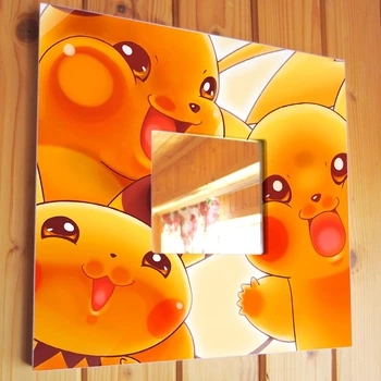 Декоративное зеркало "Покемоны. Pokemon" украшение интерьера для фанатов аниме, манга, в спальню, игровую комнату