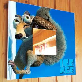 Декоративное зеркало "Белка из Ледниковый период. Ice Age" украшение и декор в спальню, игровую, подарок в детскую комнату