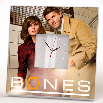 Настенные часы "Сериал Кости. Bones" сувенир фанатам кино, декор интерьера дома, офиса, кафе, бара