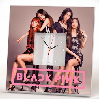 Часы "Группа Blackpink" подарок для фанатов корейской K-pop, поп музыки, украшение спальни, кафе, бара, студии, караоке