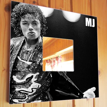 Декоративное зеркало "Майкл Джексон. Michael Jackson" подарок для фанатов, поп музыка, украшение в бар, клуб
