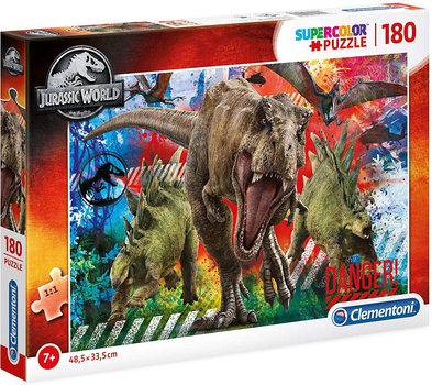 Puzzle Clementoni Super Jurassic World 180 elementów (8005125291069)