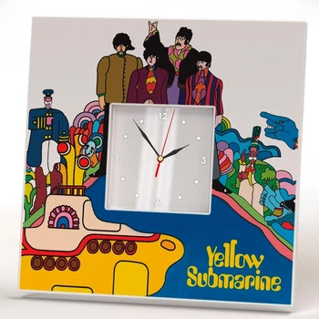 Годинник "Фото альюбому The Beatles" для фанатів, музикантів, любителів рок музики, прикраса в бар, клуб, спальню