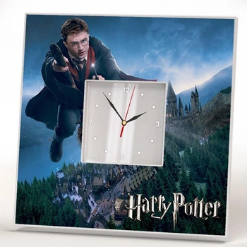 Годинник «Герої фільму Гаррі Поттер. Harry Potter» прикраса для любителів кіно, тв серіалів, подарунок у спальню, кімнату