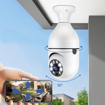 Беспроводная панорамная IP Wi-Fi камера видеонаблюдения в патрон L1 E27 3120S-DPXY 2MP для дома и улицы