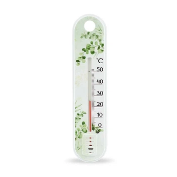 Термометр комнатный 19 см 0°C до +50°C рисунок Эвкалипт