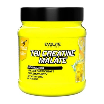 Микронизованный Три-Креатин Малат Evolite Tri Creatine Malate – 300 г Лимон (5904347170219)