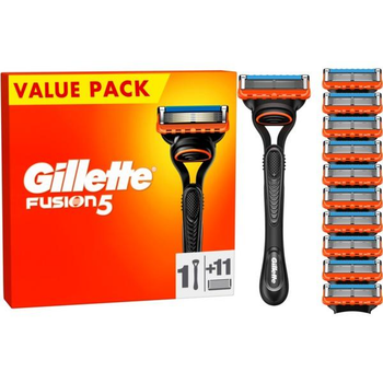 Станок для гоління чоловічий (Бритва) Gillette Fusion5 та 11 змінних картриджей (касет) Fusion5