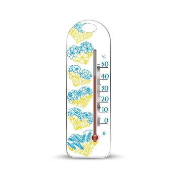 Термометр комнатный 16 см 0°C до +50°C рисунок Сердца (СП 300194)
