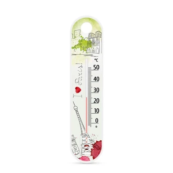 Термометр комнатный 19 см 0°C до +50°C рисунок Париж-1 (СП 300185)