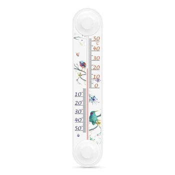 Термометр оконный -50 ° +50 °C высота 20.5 см рисунок Колибри