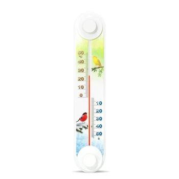 Термометр оконный -50 ° +50 °C высота 20.5 см рисунок Птицы 2 (СП 300166)