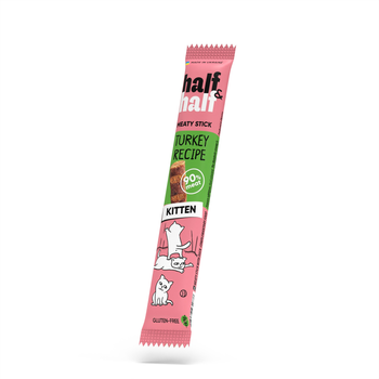 Лакомства для котят Half&Half в форме мясных палочек с индейкой, 5 г