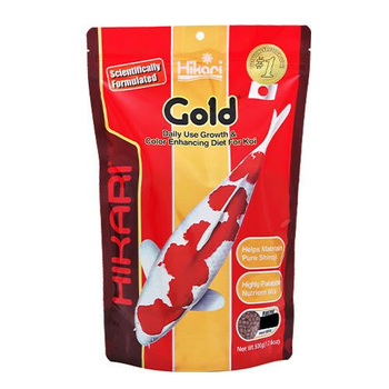 Корм для кои Hikari Gold M 5,0-5,5мм для усиления цвета, рыбам длиной 15-30 см