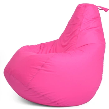 Кресло Мешок Груша Оксфорд Waterproof (2XL-120х85) iQmebel Розовый (сьемный чехол)