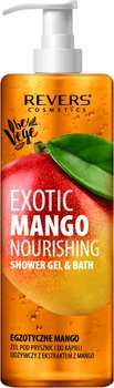 Живильний гель для душу та ванни Revers Cosmetics Exotic Mango Nourishing Shower&Bath Gel Манго 400 мл (5902815191001)