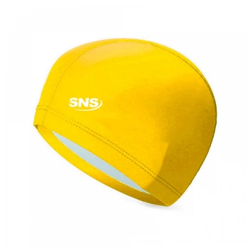 Шапочка для плавання комбінована жовта SVN-1359