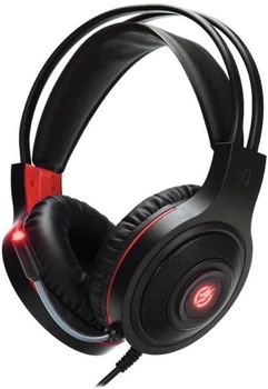 Гарнітура Piko PX5 Black (1283126489815) чорний/червоний
