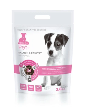 Сухой беззерновой корм thePet+ SALMON & POULTRY для щенков всех пород с лососем и курицей 2,8кг