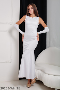 Женское платье Подіум Noren 20263-WHITE XL Белый