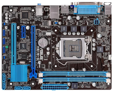 Материнская плата ASUS H61M-C Socket 1155 Intel H61 OEM Bulk