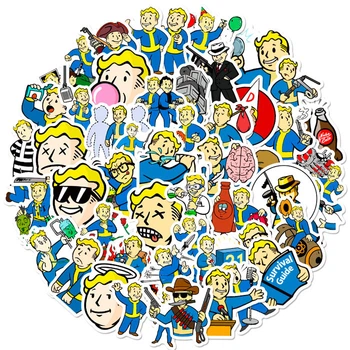 Набор стикеров Фаллаут Fallout 50шт (26159)