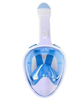 Маска для дайвинга TK Sport, полнолицевая, размер L. Blue (115122)