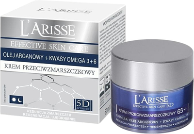 Krem do twarzy przeciwzmarszkowy AVA Laboratorium L'arisse 5D 65+ 50 ml (5906323002866)