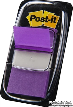 Zakładki samoprzylepne szerokie klasyczne Post-it 25 x 45 mm 50 arkuszy fioletowe (21200707575)